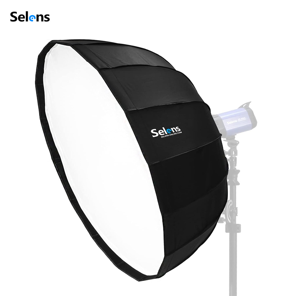 Photography Lighting Beauty Dish - Параболический софтбокс Selens Quick-Setup с диффузором-рефлектором