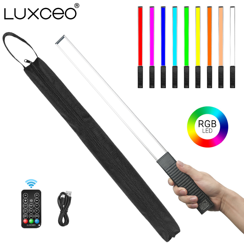 Photography Lighting Wand - LUXCEO Q508A Ручная RGB видеолампа Светодиодная