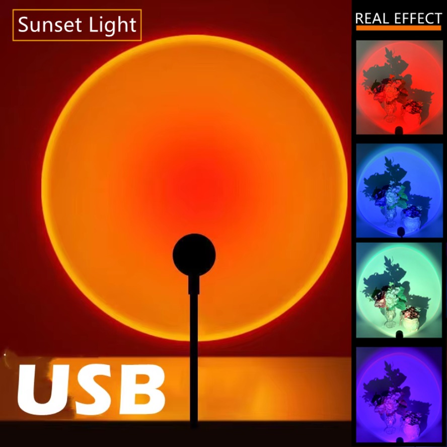 Photography Lighting Mood - СВЕТОДИОДНЫЙ цветной USB-проектор, 5 В