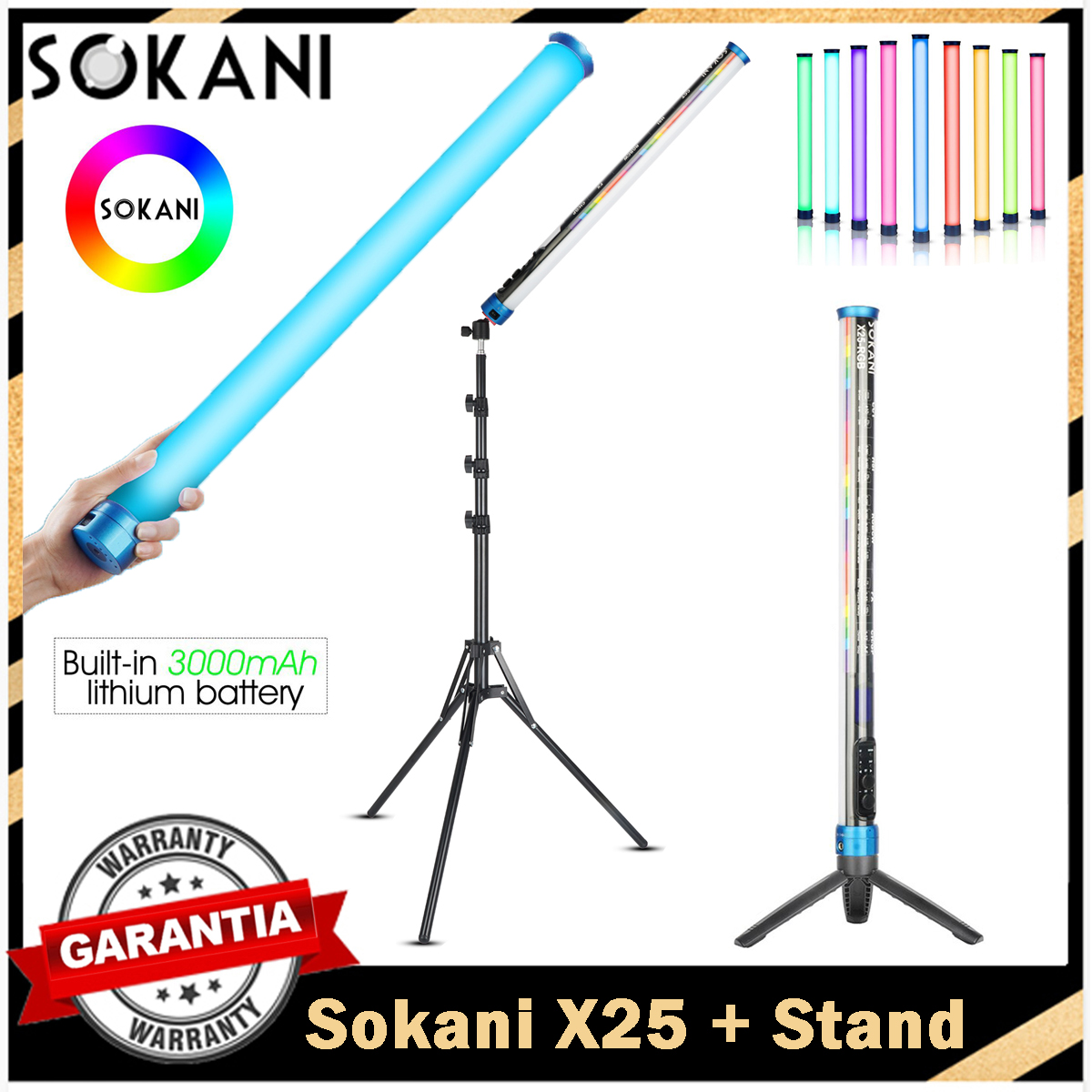 Photography Lighting Wand - Sokani X25 RGB светодиодный светильник для