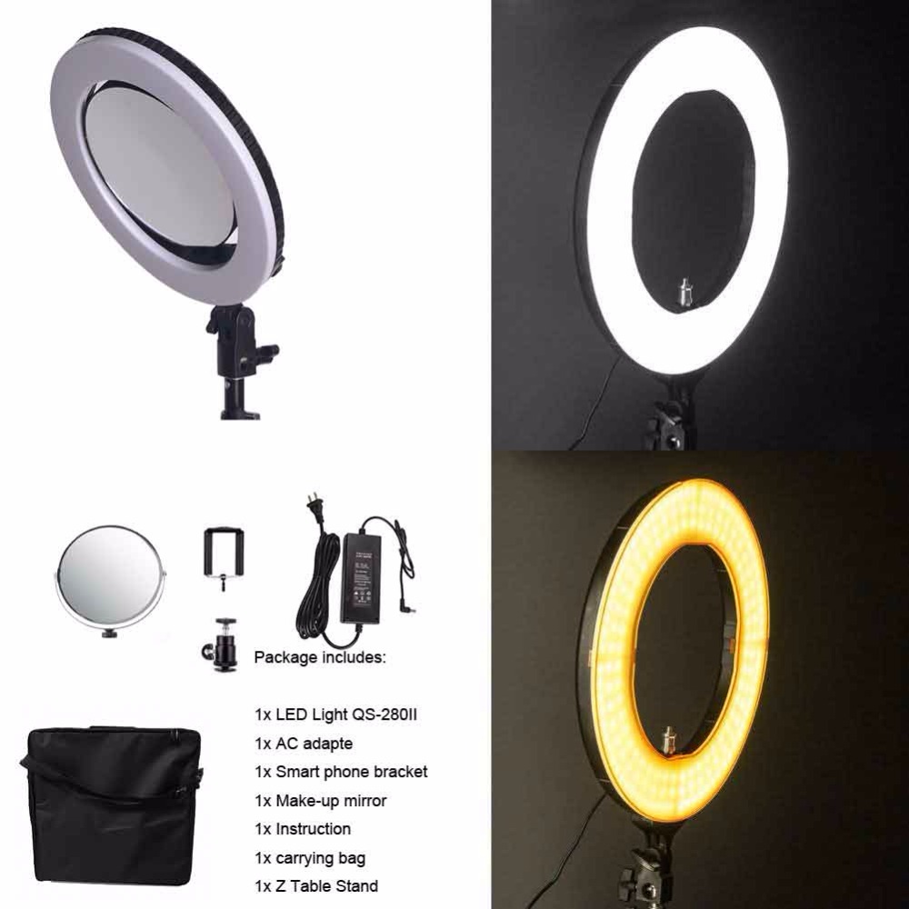 Learn Photography Lighting - 10 дюймов QS-280II 95RA двухцветные светодиодные