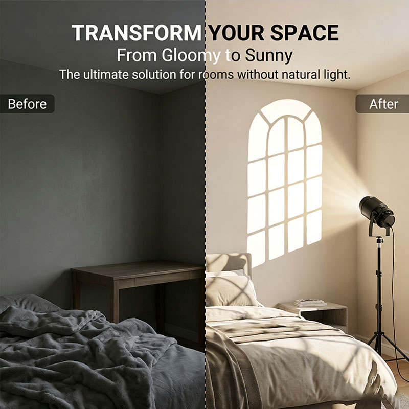Photography Lighting No Shadows - 15W LED-лампа для проекции виртуального окна,