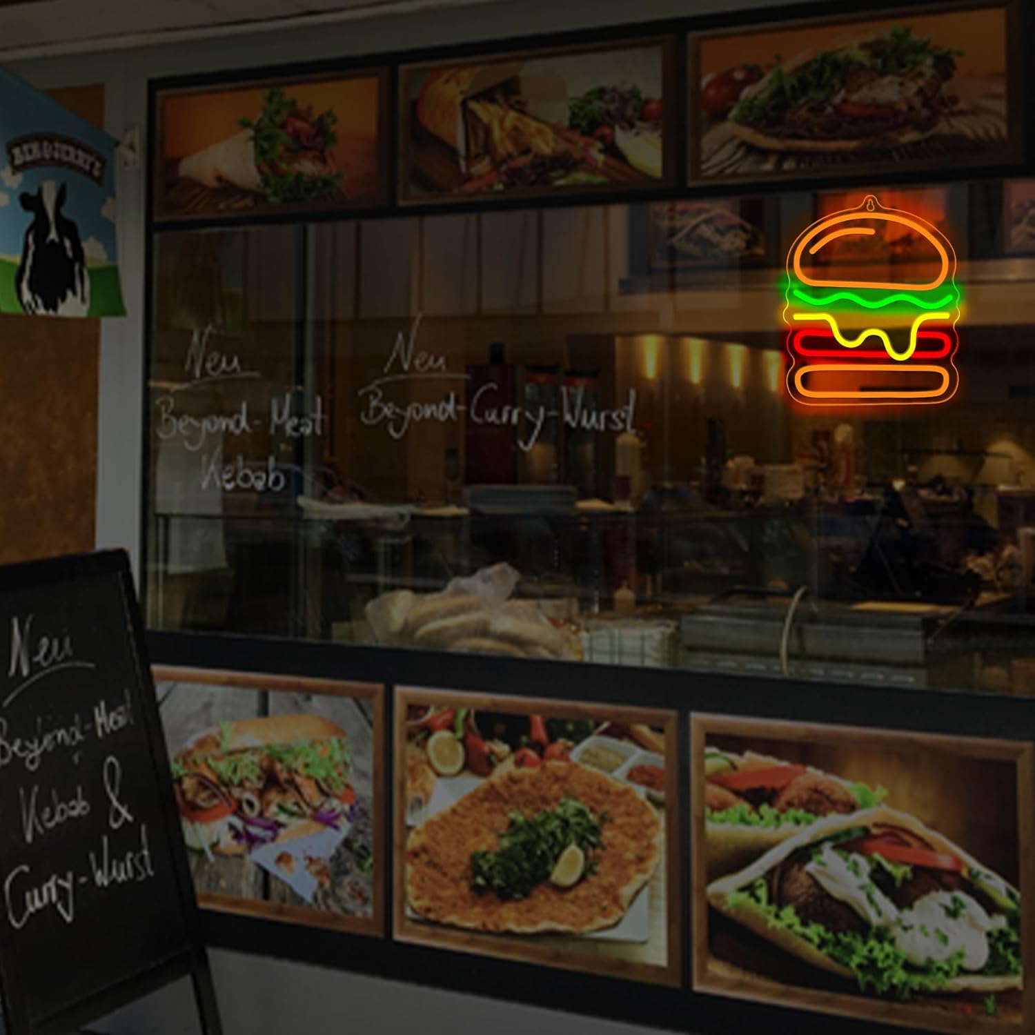 Неоновая вывеска Burger с мног – обзор и цена Photography Lighting For Food