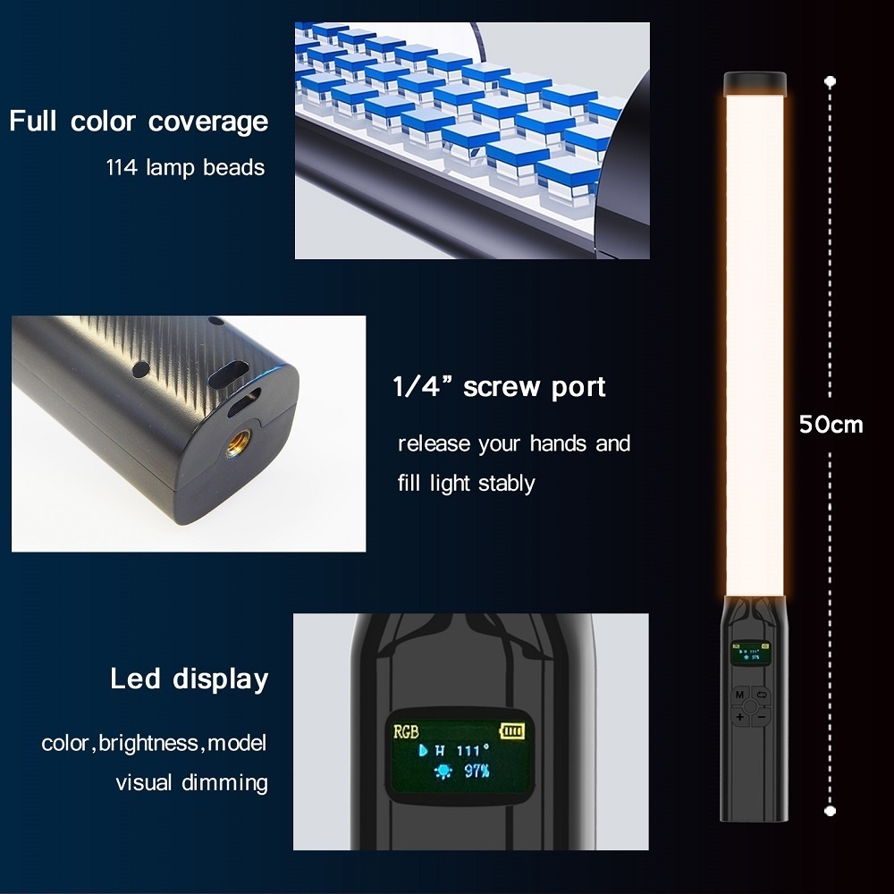 50 см RGB Stick Light Wand Лег – обзор и цена Photography Types Of Lighting