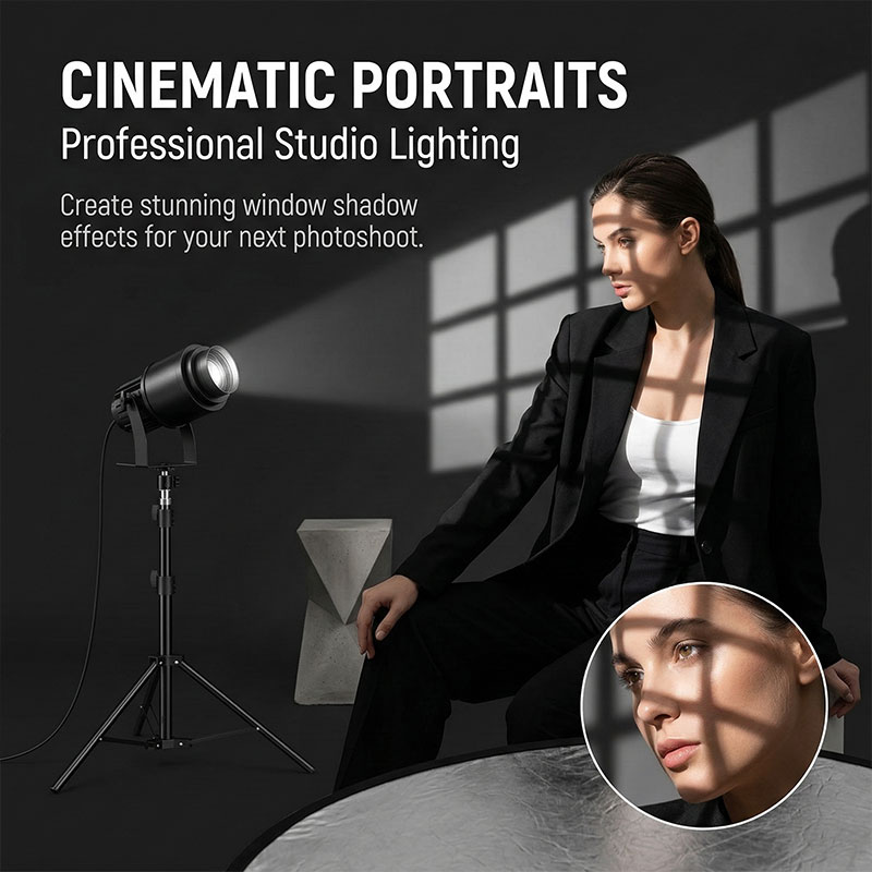 15W LED-лампа для проекции вир – обзор и цена Photography Lighting No Shadows