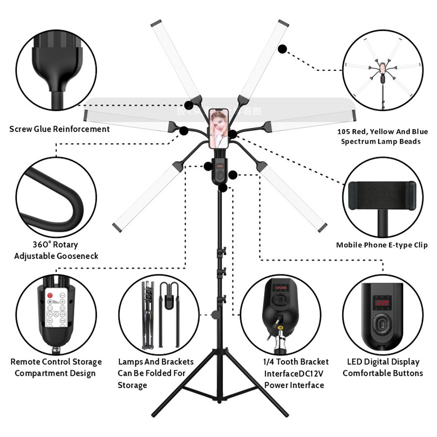 Двухцветный светодиодный свети – обзор и цена Photography Lighting No Shadows